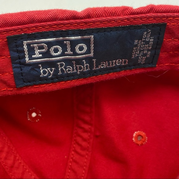 Polo Ralph Lauren bear red baseball hat and credit card holder - Picture 3 of 4